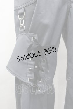 画像3: axes femme POETIQUE / ガーターリング付パンツ M グレー I-26-04-10-088-AX-PA-TE-ZI