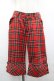 画像1: PEACE NOW / チェックハーフパンツ L レッド I-26-04-10-089-PU-PA-SA-ZI (1)