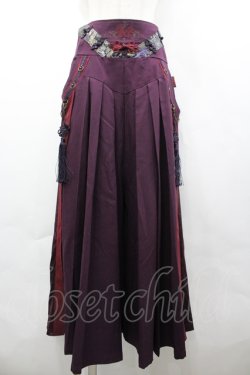 画像1: Ozz oneste / タッセル付袴パンツ  パープル I-26-04-10-091-OO-PA-TE-ZI