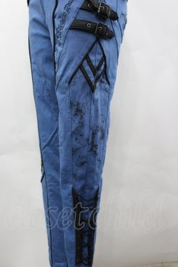 画像3: Ozz Croce / サイド裾編み上げパンツ  ブルー I-26-04-10-092-OO-PA-TE-ZI