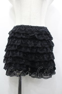 画像1: DearMyLove / 総レースフリルインナーパンツ M-L 黒 I-26-04-10-093-0-PA-TE-ZI