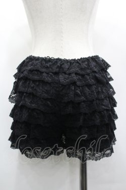 画像2: DearMyLove / 総レースフリルインナーパンツ M-L 黒 I-26-04-10-093-0-PA-TE-ZI