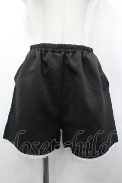 画像1: Dear My Love / ちら見せショートパンツ M 黒 I-26-04-10-094-EL-PA-TE-ZI