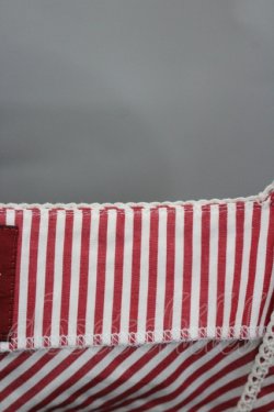 画像3: PINK HOUSE / キューピー刺繍ストライプ半袖ブラウス  赤Ｘ白 I-26-04-10-009-LO-BL-SA-ZI