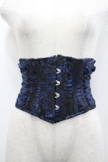 画像1: ATELIER PIERROT / Grim Shadows Corset  黒×青 I-26-04-10-098-EL-ZA-TE-ZI (1)