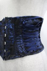 画像3: ATELIER PIERROT / Grim Shadows Corset  黒×青 I-26-04-10-098-EL-ZA-TE-ZI (3)