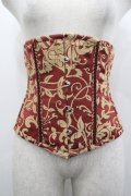 abilletage / 総柄コルセット  ボルドー I-26-04-10-099-GO-ZA-SA-ZI
