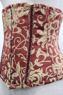 画像3: abilletage / 総柄コルセット  ボルドー I-26-04-10-099-GO-ZA-SA-ZI