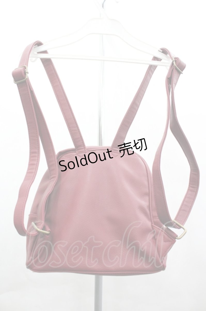 画像2: axes femme POETIQUE / ダブルポケットリュック  ワイン I-26-04-10-101-AX-BG-SA-ZI (2)