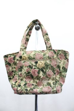 画像2: axes femme / カメオモチーフパールチェーンゴブランバッグ  ブラウン I-26-04-10-105-AX-BG-SA-ZI