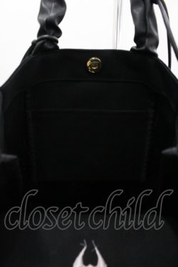 画像3: Maison de FLEUR / マレフィセント トートバッグ  黒 I-26-04-10-106-LO-BG-TE-ZI