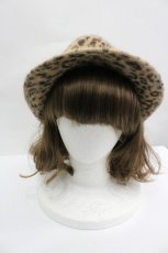 画像2: axes femme / レオパードハット  ブラウン I-26-04-10-110-AX-AC-SA-ZI (2)