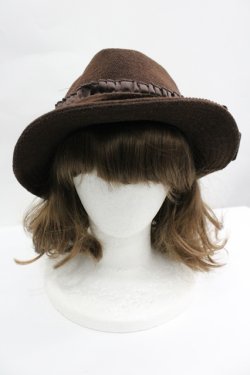 画像2: axes femme / ベロアリボンハット  ブラウン I-26-04-10-113-AX-AC-SA-ZI