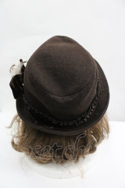 画像3: axes femme / ベロアリボンハット  ブラウン I-26-04-10-114-AX-AC-SA-ZI