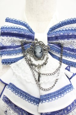 画像3: Ozz oneste / Fairy tale Rose リボンジャボタイ  白×青 I-26-04-10-117-OO-ZA-TE-ZI
