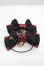 画像2: ALICE and the PIRATES / Memoire de Rose リボンゴム  ワイン I-26-04-10-119-PA-AC-TE-ZI (2)