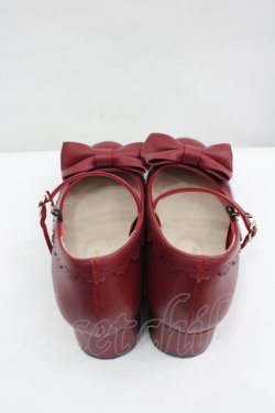 画像2: axes femme kawaii / ローヒールリボンパンプス M 赤 I-26-04-10-120-AX-SH-TE-ZI