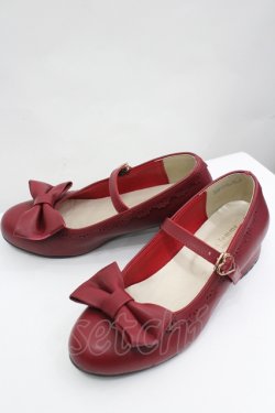 画像3: axes femme kawaii / ローヒールリボンパンプス M 赤 I-26-04-10-120-AX-SH-TE-ZI