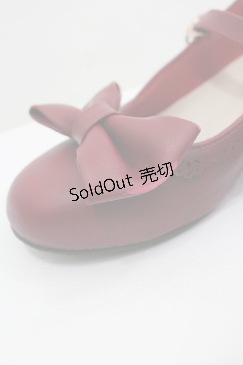 画像4: axes femme kawaii / ローヒールリボンパンプス M 赤 I-26-04-10-120-AX-SH-TE-ZI (4)
