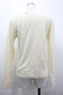 画像2: axes femme / バタフライ刺繍カーディガン  アイボリー I-26-04-10-121-AX-TO-SA-ZI