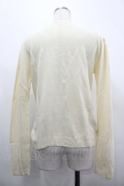 画像2: axes femme / バタフライ刺繍カーディガン  アイボリー I-26-04-10-122-AX-TO-SA-ZI