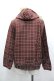 画像2: axes femme / グレンチェックパーカー M アカ I-26-04-10-124-AX-TO-SA-ZI (2)