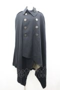 BPN FOR MEN / ダブルボタンケープコート メンズM ブラック I-26-04-10-012-GO-CO-SA-ZI