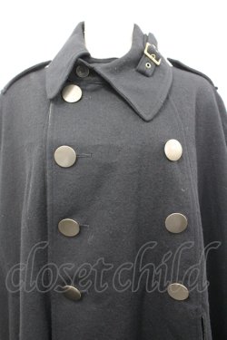 画像2: BPN FOR MEN / ダブルボタンケープコート メンズM ブラック I-26-04-10-012-GO-CO-SA-ZI