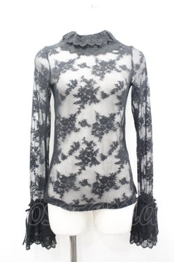 画像1: Moi-meme-Moitie / クロスアーチフレアスリーブカットソー 9号 黒 I-26-04-10-017-MO-TO-TE-ZI