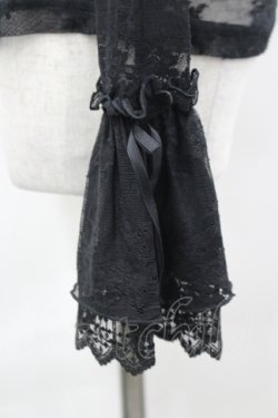 画像2: Moi-meme-Moitie / クロスアーチフレアスリーブカットソー 9号 黒 I-26-04-10-017-MO-TO-TE-ZI