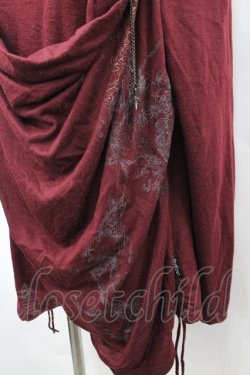 画像2: Ozz Croce / タートルネックドレープカットソー  ワイン I-26-04-10-023-OO-TO-TE-ZI