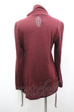画像3: Ozz Croce / タートルネックドレープカットソー  ワイン I-26-04-10-023-OO-TO-TE-ZI