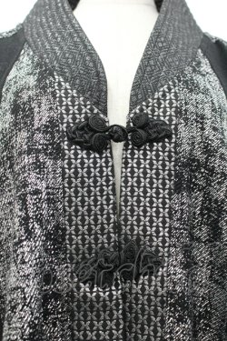 画像3: Qutie Frash / チャイナボタン着物袖カーディガン  黒ｘシルバー I-26-04-10-026-QU-TO-SA-ZI