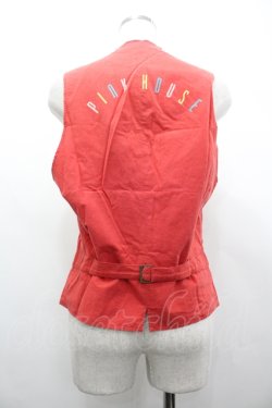 画像2: PINK HOUSE / 後ろロゴベスト  赤 I-26-04-10-028-LO-TO-SA-ZI