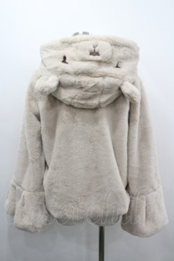 画像3: 天羽川（海外ロリータブランド） / くまみみダッフルファーコート L ベージュ I-26-04-12-031-LO-CO-TE-ZI