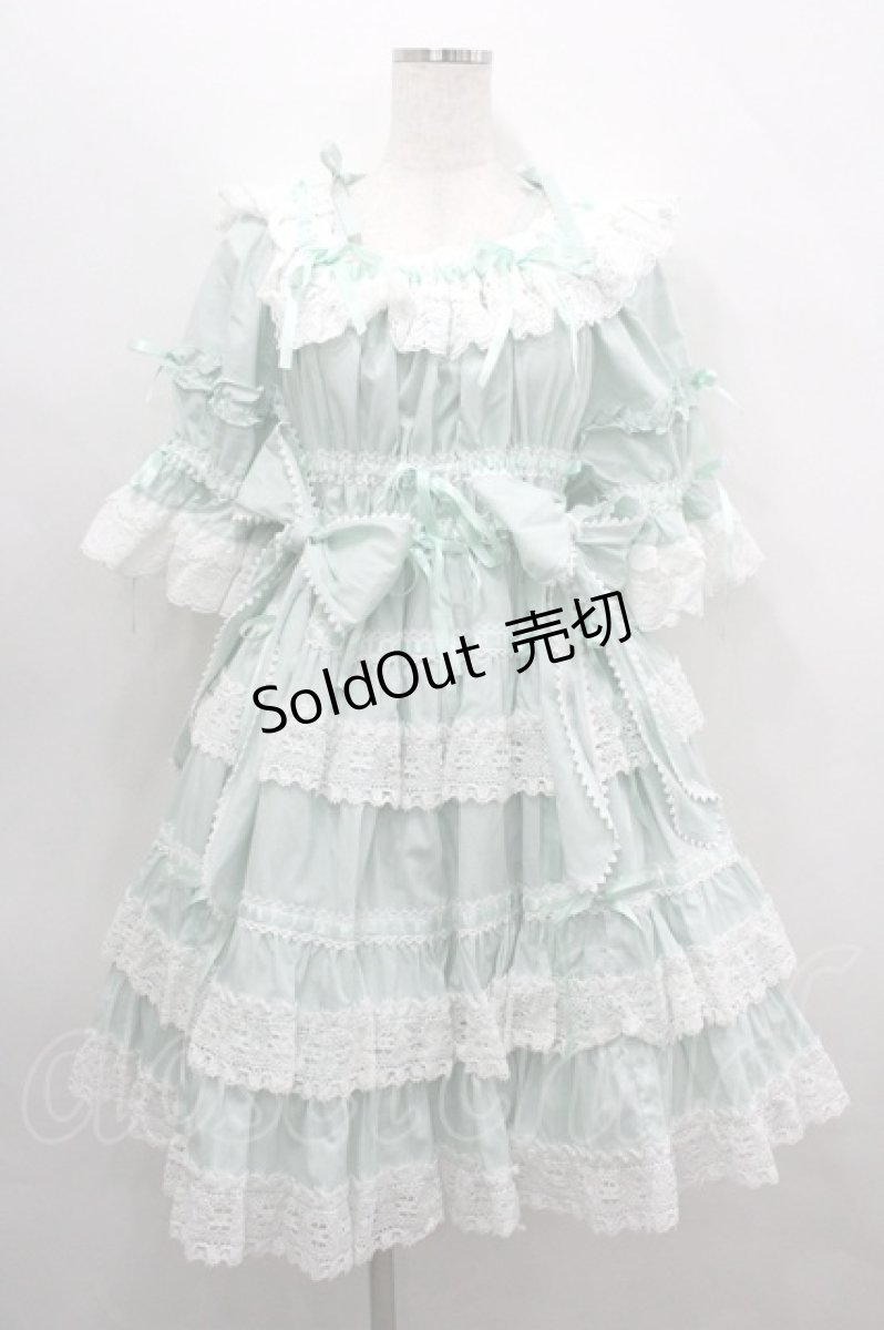 画像1: BABY, THE STARS SHINE BRIGHT / Confiture Ribbonワンピース  ミント I-26-04-12-035-0-OP-SA-ZI (1)