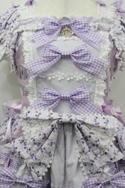 画像2: BABY,THE STARS SHINE BRIGHT / Floriana Ribbonジャンパースカート  ラベンダー I-26-04-12-036-BA-OP-SA-ZI