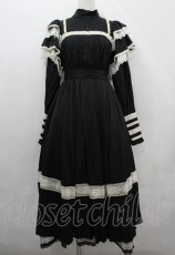 画像1: Hoshibako Works / リリアンヌ姉妹ワンピース(ロング丈)  黒Ｘ白 I-26-04-12-039-LO-OP-SA-ZI (1)