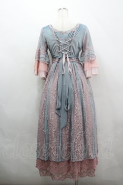 画像4: ZJ STORY（海外ロリータブランド） / Sirens Elegy ワンピース M ピンク×エメラルドグリーン I-26-04-12-040-LO-OP-TE-ZI