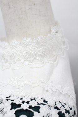 画像7: Avenue Denfer / クラシカル コットンジャガード レーススタンドカラードレス M グリーン I-26-04-12-042-LO-OP-TE-ZI