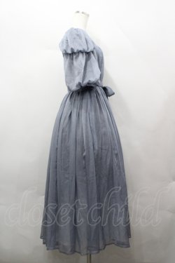 画像4: LA LAERS（海外ロリータブランド） / シアーギャザーワンピース M ブルーグレー I-26-04-12-044-LO-OP-TE-ZI