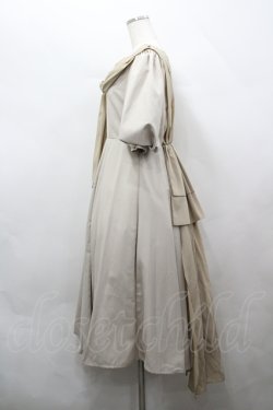 画像2: 中国ロリータ / リボンデザインAラインワンピース M ベージュ I-26-04-12-045-LO-OP-TE-ZI