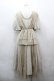 画像3: 中国ロリータ / リボンデザインAラインワンピース M ベージュ I-26-04-12-045-LO-OP-TE-ZI (3)