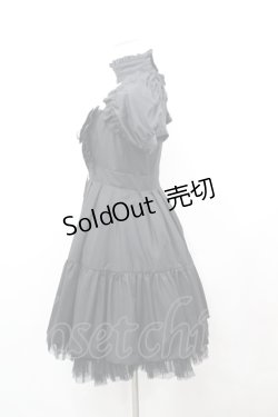 画像2: BPN / チョーカー＆スリーブ付ノースリーブワンピース M 黒 I-26-04-12-046-GO-OP-TE-ZI