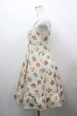 画像2: Emily Temple cute / 胸元レース花柄キャミワンピース  アイボリー I-26-04-12-048-ET-OP-TE-ZI (2)