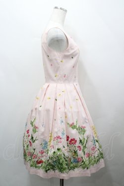 画像4: Emily Temple cute / お花畑プリントリボンベルト付ノースリーブワンピース  ピンク I-26-04-12-049-ET-OP-TE-ZI