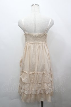 画像3: Emily Temple cute / フラワーモチーフコットンキャミワンピース  ピンクベージュ I-26-04-12-050-ET-OP-TE-ZI