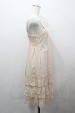 画像4: Emily Temple cute / フラワーモチーフコットンキャミワンピース  ピンクベージュ I-26-04-12-050-ET-OP-TE-ZI (4)