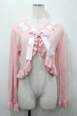 画像1: BABY,THE STARS SHINE BRIGHT / エリザベスローズレースボレロ  ピンクＸ白 I-26-04-12-007-BA-TO-SA-ZI