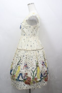 画像2: Emily Temple cute / マーメイドプリントノースリーブワンピース  生成り I-26-04-12-051-ET-OP-TE-ZI